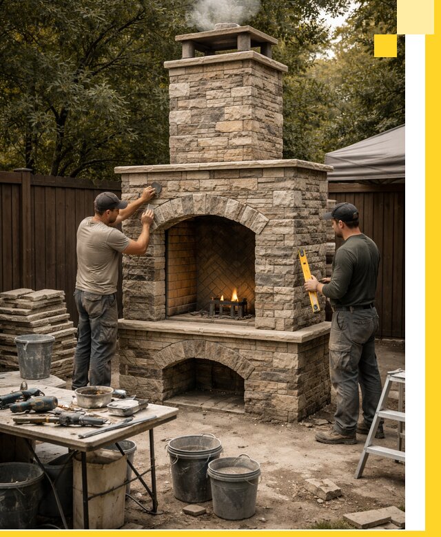 Проектирование и установка уличных каминов в Малгобеке