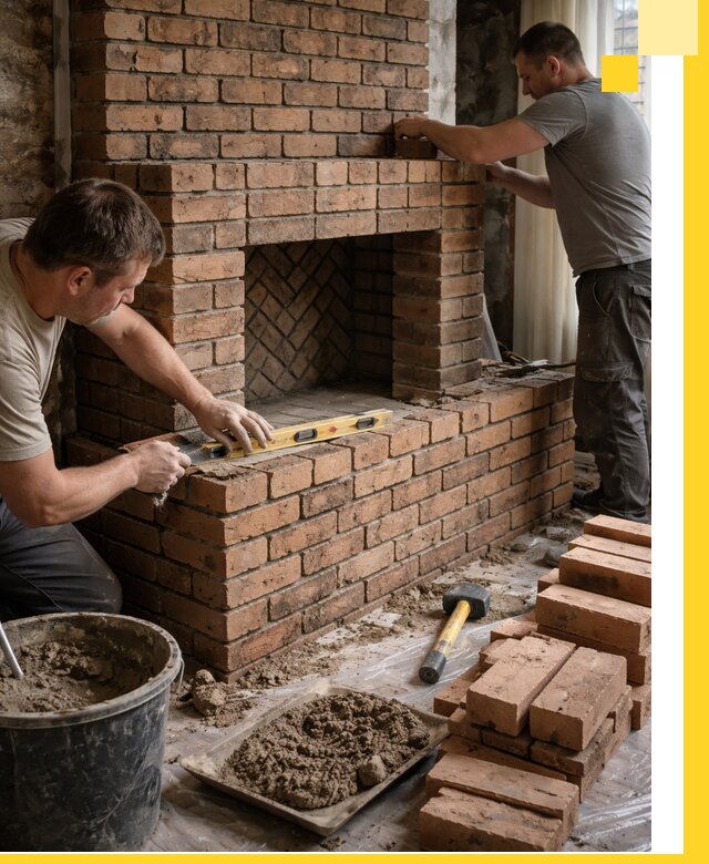 Изготовление и установка кирпичных каминов в Малгобеке