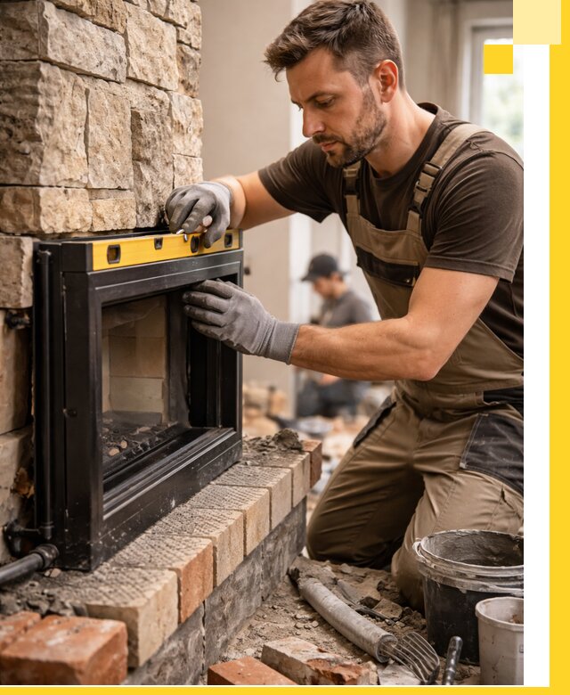 Дровяные камины под ключ в Малгобеке: монтаж, обустройство