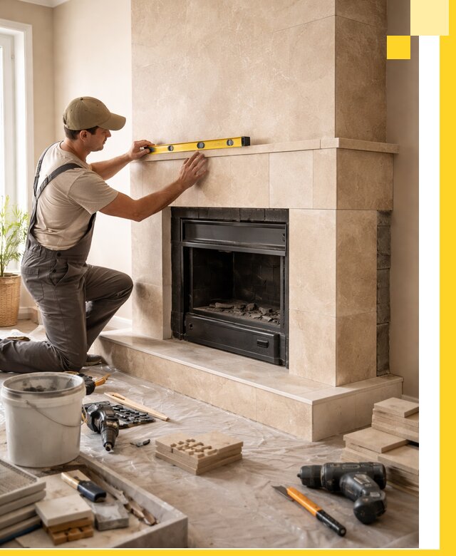 Установка и монтаж каминов в частном доме под ключ в Малгобеке