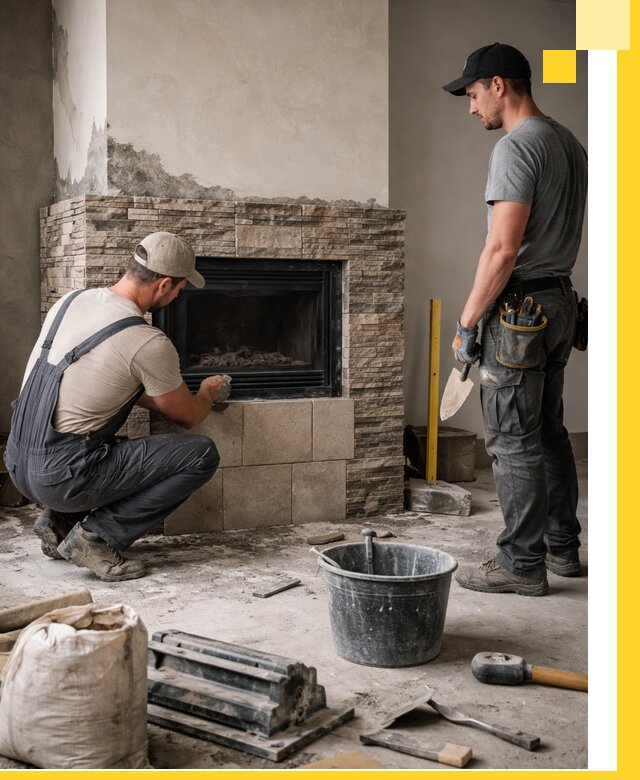 Камины под ключ в Малгобеке: проект, изготовление и монтаж