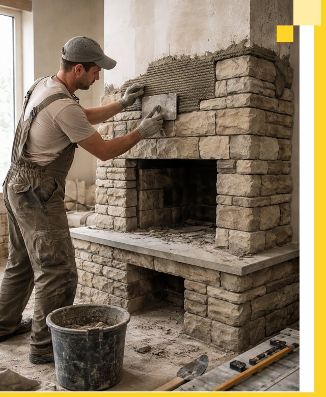 Строительство каминов под ключ в Малгобеке от проектирования до монтажа