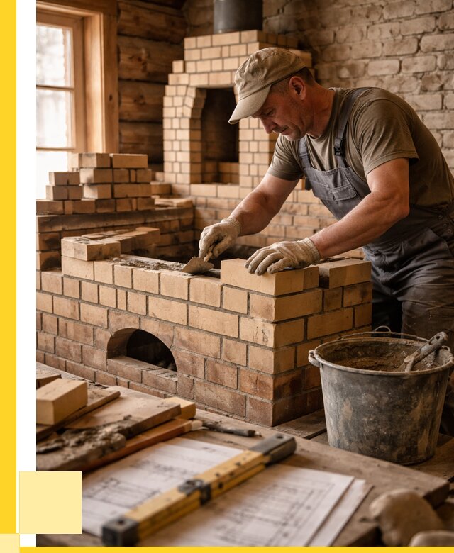 Кладка печей из кирпича в Малгобеке цены от 30954 р. - ЭриданМлг