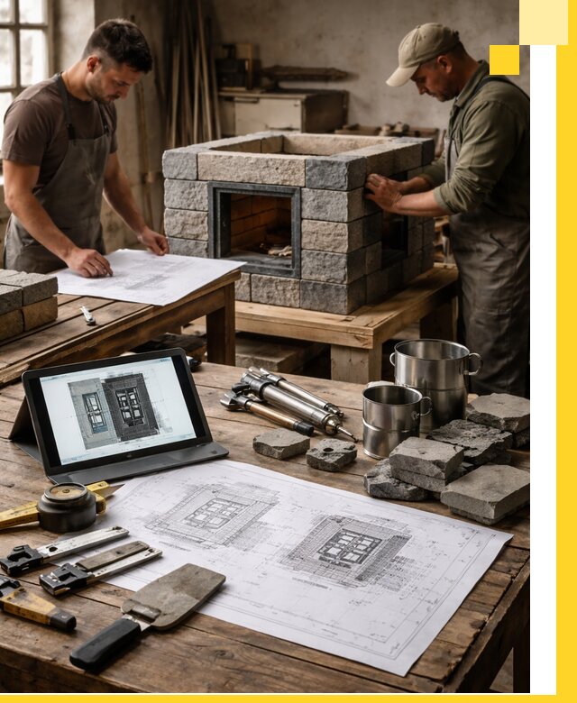 Разработка проектов печей с согласованием и монтажом в Малгобеке