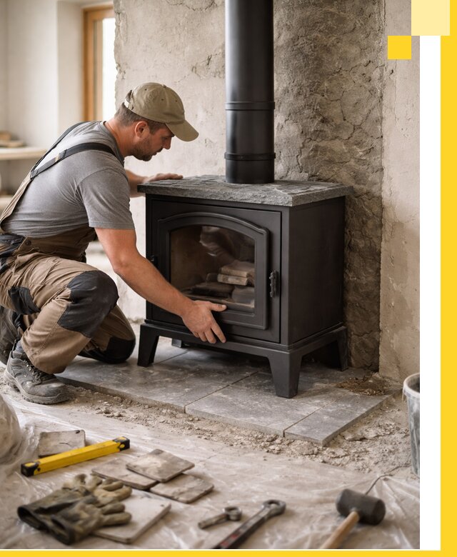 Профессиональный монтаж печей и каминов в Малгобеке под ключ