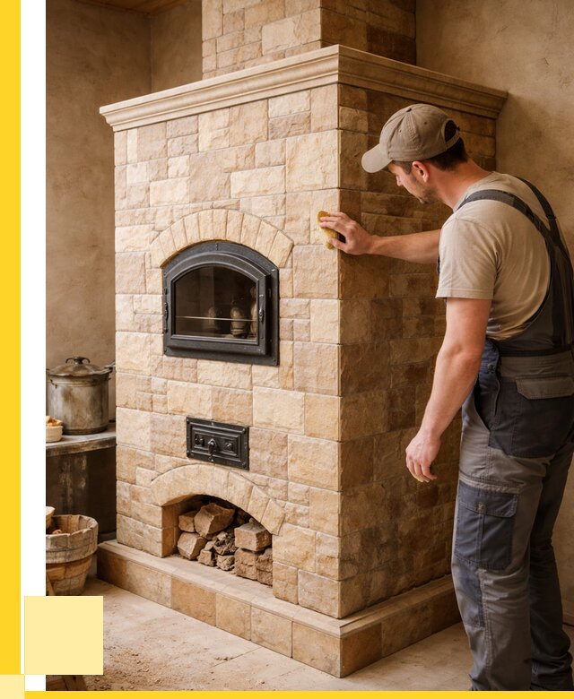 Облицовка печей в Малгобеке от 4643 р. под ключ | ЭриданМлг