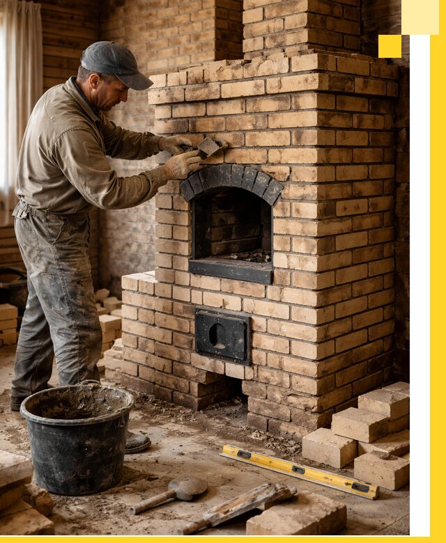 Кирпичные печи под ключ в Малгобеке: проектирование и кладка