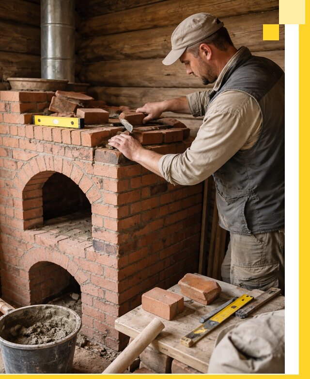 Изготовление и установка русских печей в Малгобеке под ключ