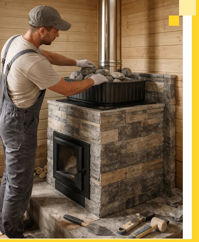 Печи для парной в Малгобеке, производство, монтаж и обслуживание