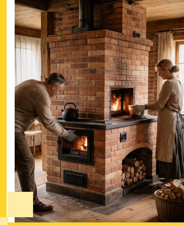 Печи для загородного дома под ключ в Малгобеке от 82544 р. | ЭриданМлг