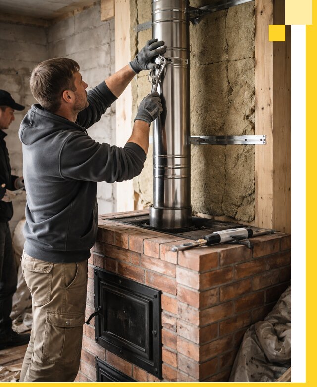 Изготовление и монтаж печей и дымоходов под ключ в Малгобеке