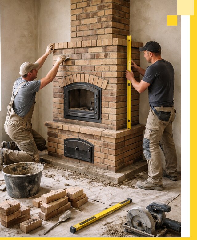 Продажа и установка печей и каминов для дома под ключ в Малгобеке