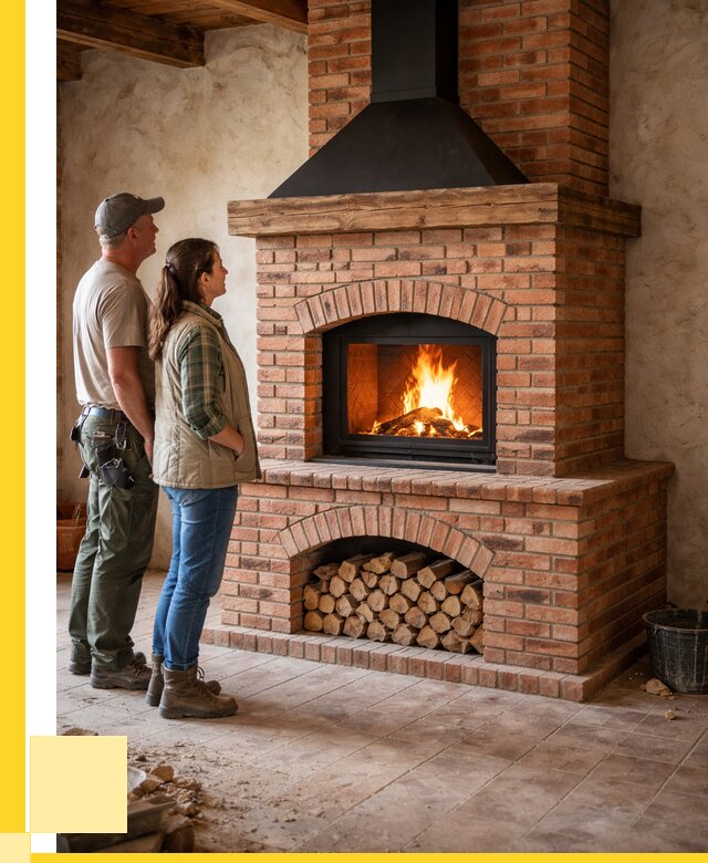 Печи камины из кирпича в Малгобеке от 123816 р. | ЭриданМлг