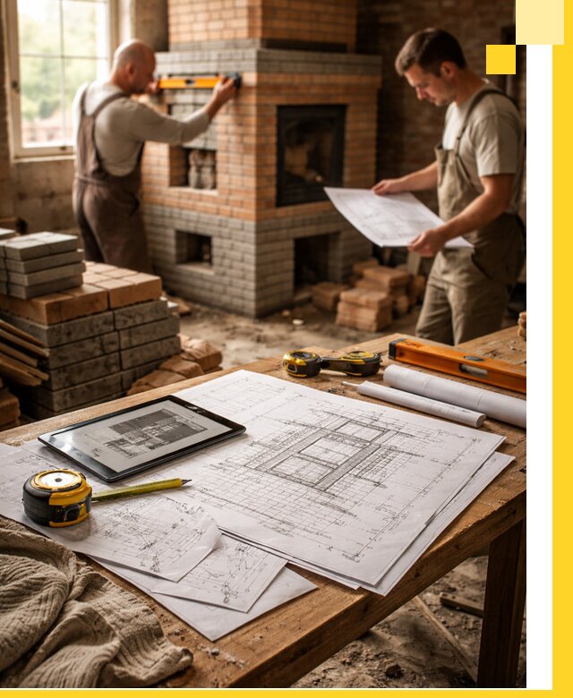 Проекты печей и каминов с индивидуальным дизайном в Малгобеке