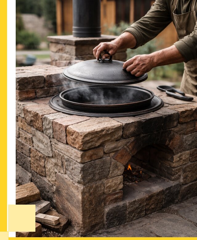 Печи для казана в Малгобеке по цене от 18572 р. | ЭриданМлг