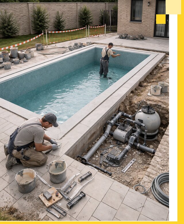 Строительство бассейнов под ключ в Малгобеке: проекты и монтаж