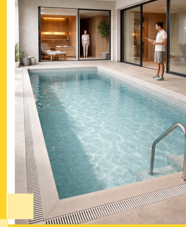 Отделка бассейна пленкой ПВХ в Малгобеке от 3611 р. - ЭриданМлг