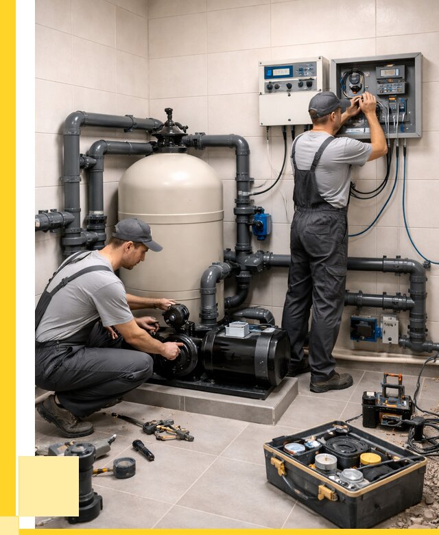 Монтаж оборудования для бассейнов в Малгобеке от 41272 р. | ЭриданМлг