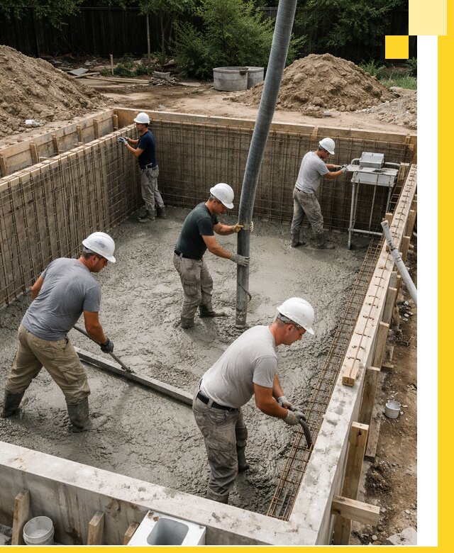 Строительство бетонных бассейнов под ключ в Малгобеке