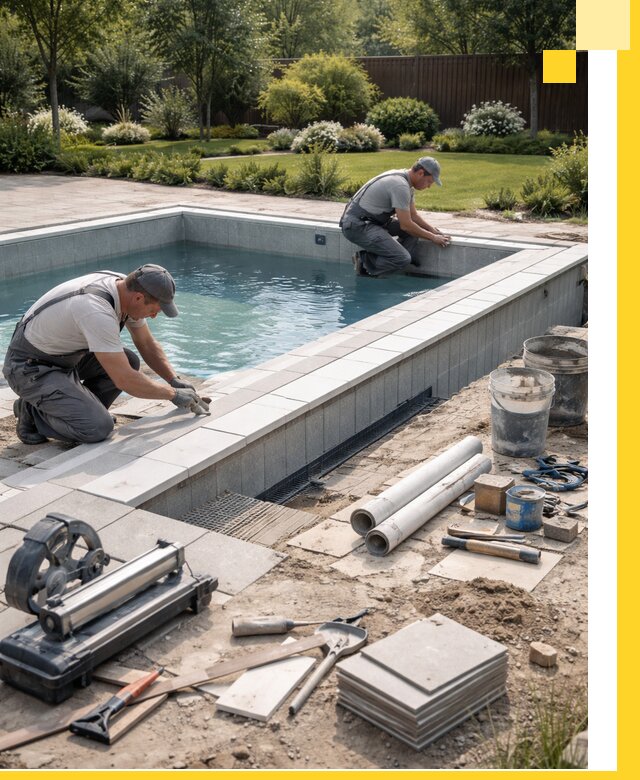 Строительство открытых бассейнов под ключ в Малгобеке профессионально