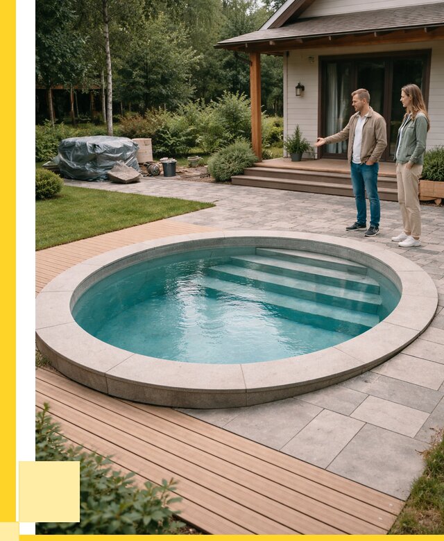 Бассейн на даче под ключ в Малгобеке от 206360 р., ЭриданМлг