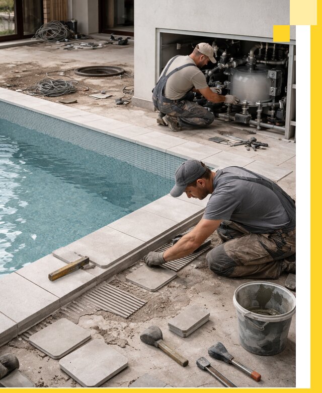 Строительство и монтаж бассейнов в коттедже в Малгобеке