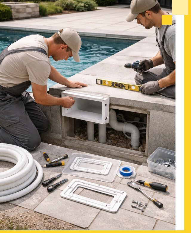 Поставка и установка скиммеров для бассейнов в Малгобеке