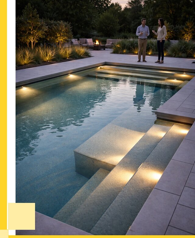 Освещение бассейнов в Малгобеке под ключ от 25795 р. | ЭриданМлг