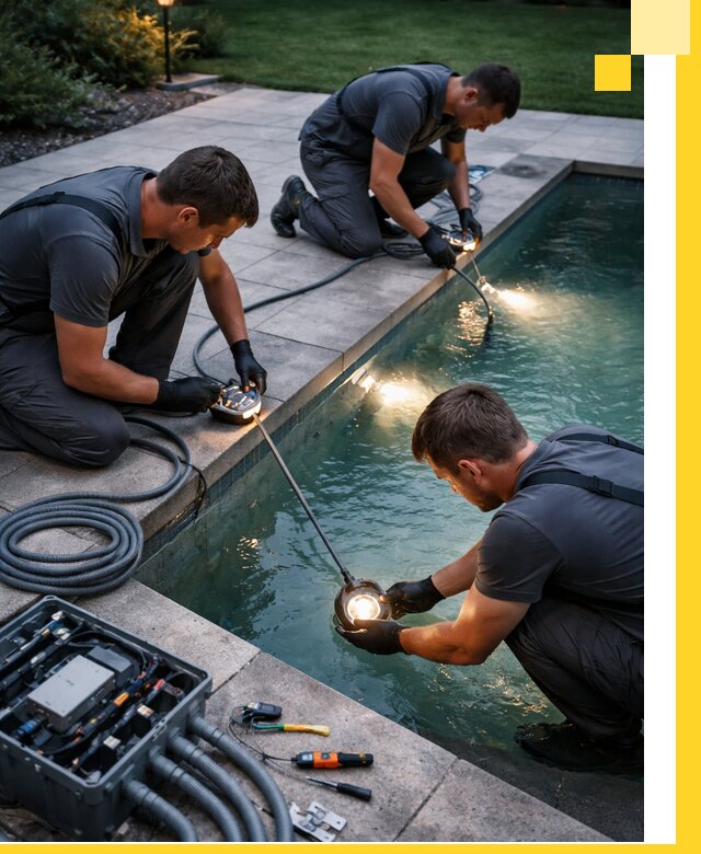 Профессиональное освещение бассейнов в Малгобеке: дизайн и монтаж