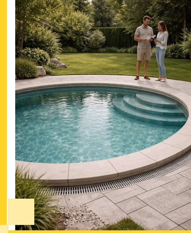 Круглые каркасные бассейны купить в Малгобеке от 257950 р. | ЭриданМлг