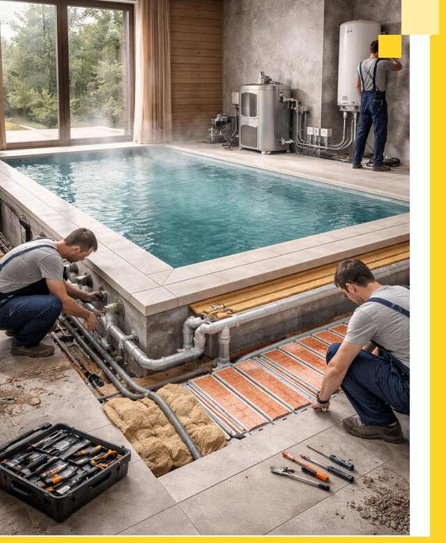 Проектирование и строительство тёплых бассейнов в Малгобеке