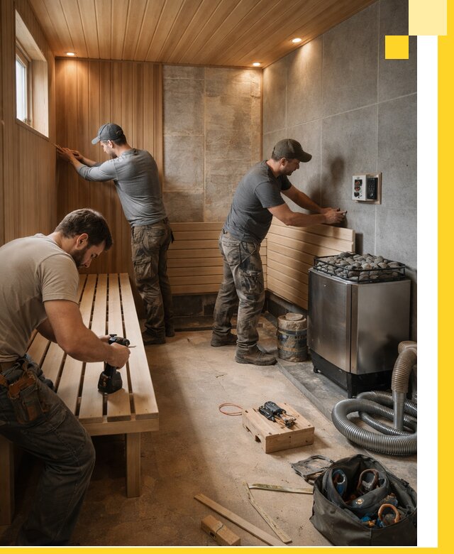 Сауны под ключ в Малгобеке, проектирование, строительство, отделка