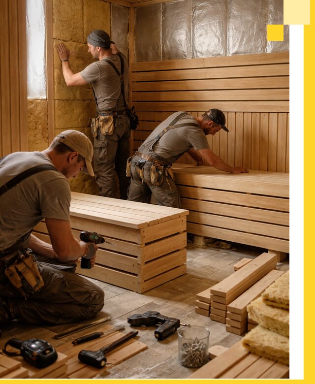 Профессиональное строительство саун под ключ в Малгобеке