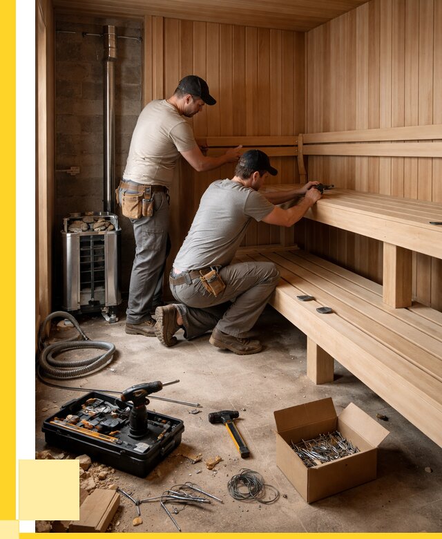 Монтаж саун под ключ в Малгобеке от 123816 р. | ЭриданМлг
