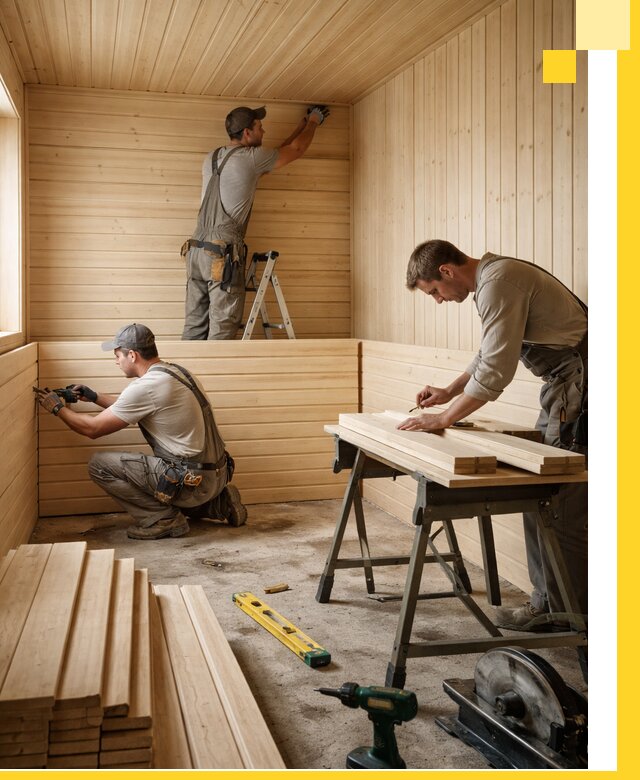 Обшивка саун в Малгобеке из натуральной древесины под ключ