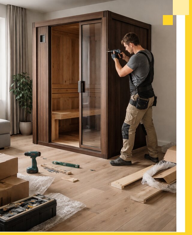 Установка и производство мини саун под ключ в Малгобеке