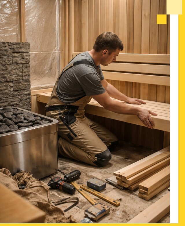 Сауны для дома под ключ с проектированием и монтажом в Малгобеке