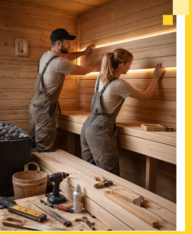 Дизайн саун и бань под ключ с индивидуальным проектом в Малгобеке