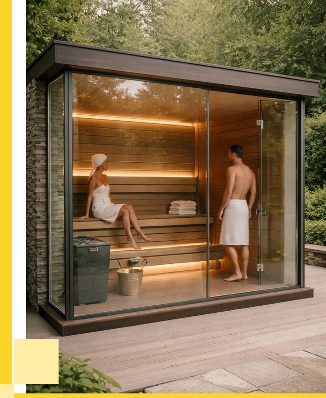 Сауна стеклянная и двери для сауны в Малгобеке от 257950 р. | ЭриданМлг