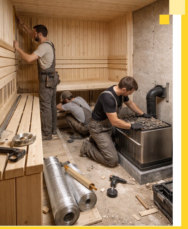 Индивидуальные сауны на заказ в Малгобеке под ключ, проект и монтаж