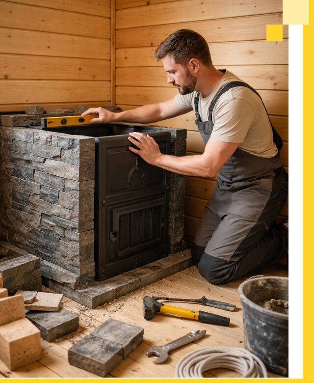 Производство и установка печей для саун под ключ в Малгобеке