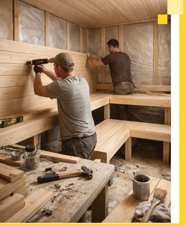 Профессиональная отделка бань и саун под ключ в Малгобеке