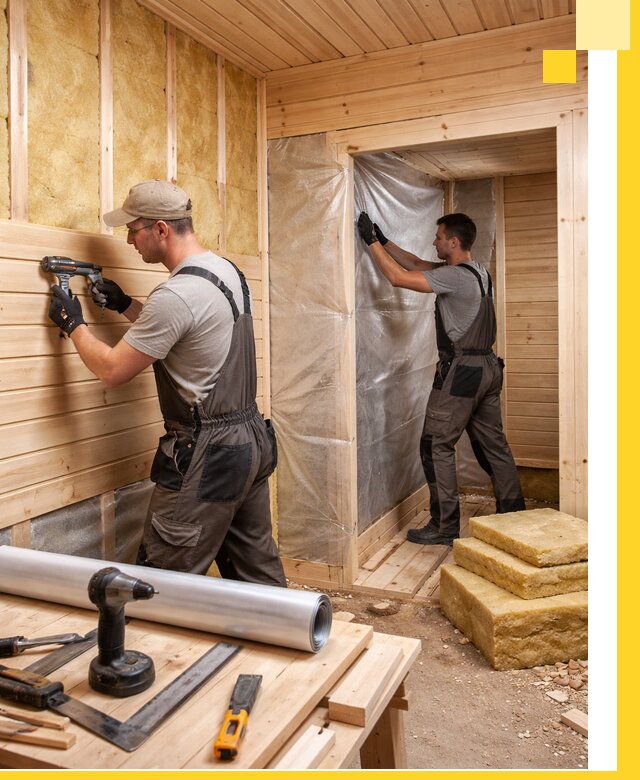 Бани под ключ в Малгобеке с проектом и полным монтажом