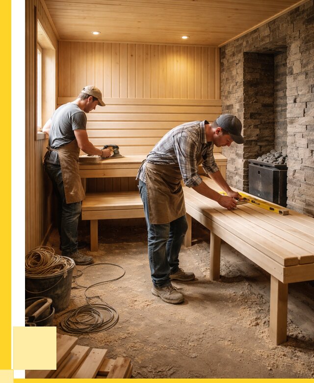 Отделка бани в Малгобеке: внутренняя отделка от 3095 р. | ЭриданМлг