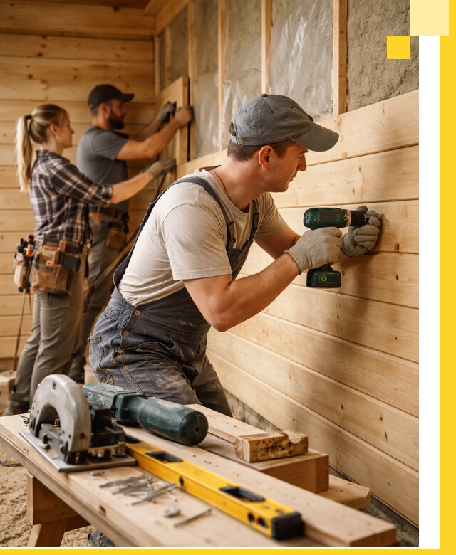 Обшивка бань под ключ в Малгобеке: отделка стен и потолков