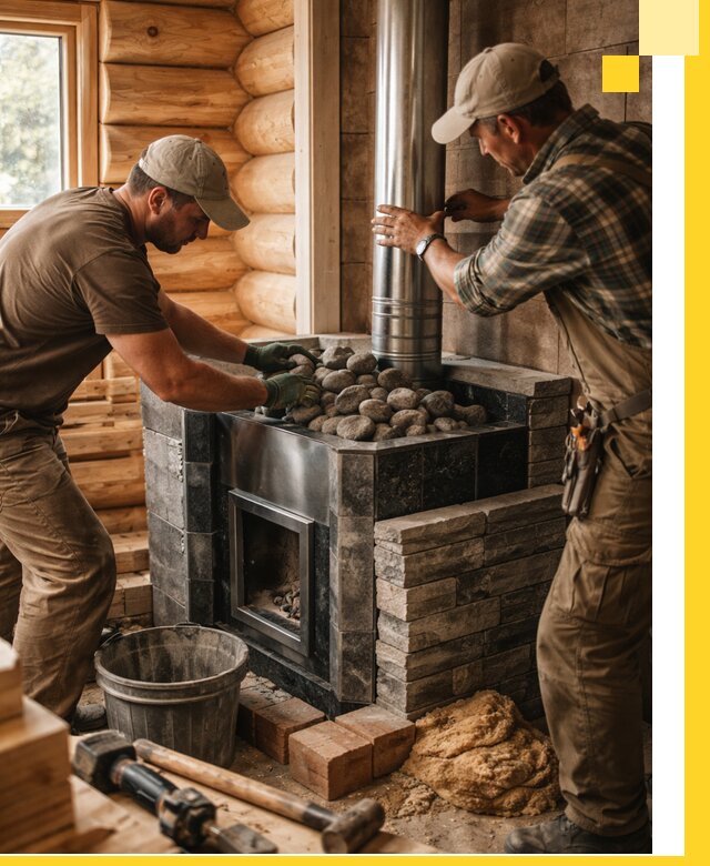 Строительство и отделка русских бань под ключ в Малгобеке