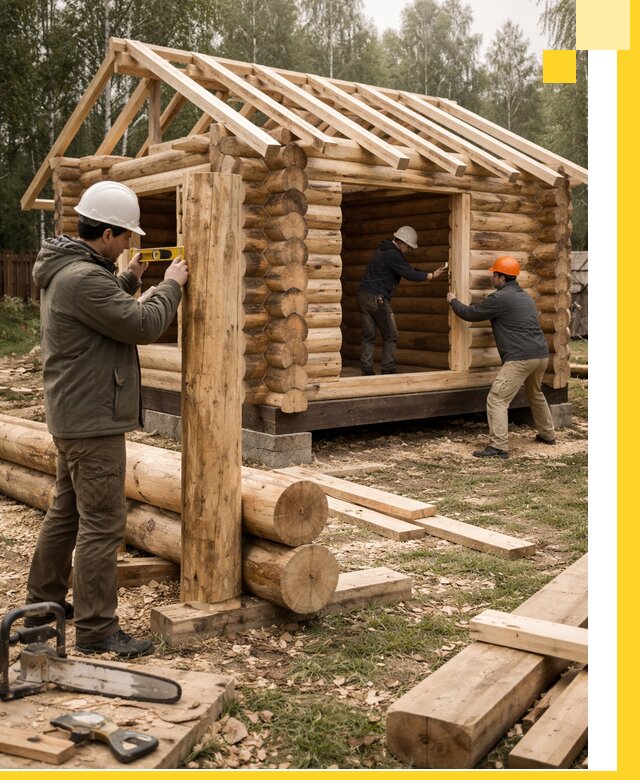 Строительство бань для дачи под ключ в Малгобеке с доставкой и монтажом