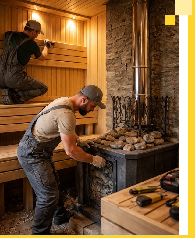 Комплексный дизайн бань, саун и зон отдыха в Малгобеке