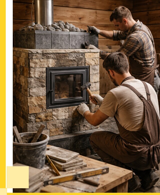 Облицовка банной печи в Малгобеке от 15477 р. | ЭриданМлг