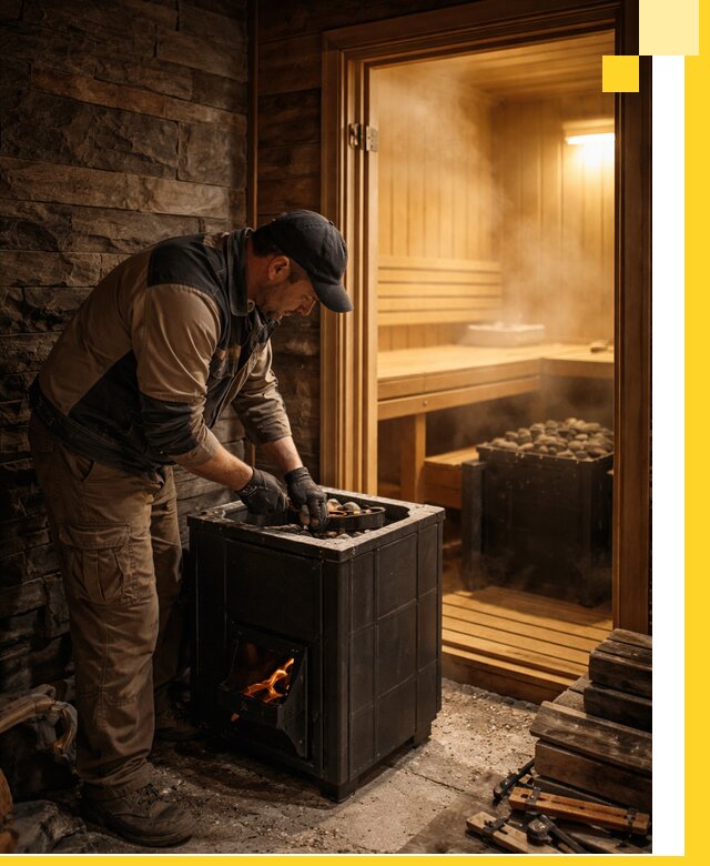 Строительство бани с сауной под ключ в Малгобеке от проекта до сдачи